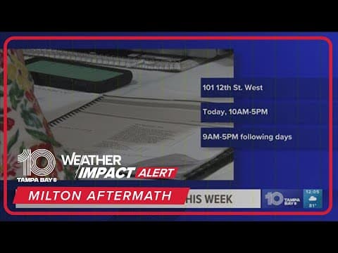 Insurance Villages open across Tampa Bay after Milton