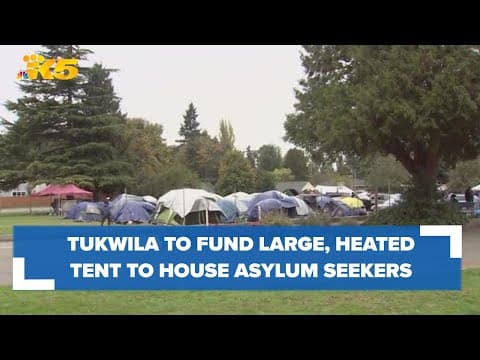 City of Tukwila to fund large, heated tent to house asylum seekers living outside local church