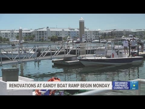 Renovations at popular Gandy Boat Ramp in Tampa to begin Monday