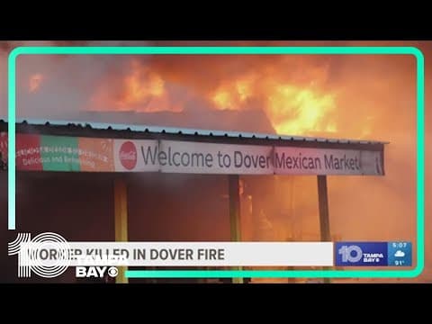 Fire at store leaves employee dead in Hillsborough County, crews say