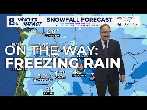 Portland area expected to get icy as precipitation moves in