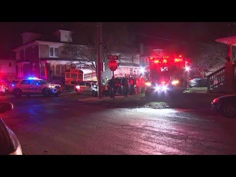 Columbus City Schools students 'shaken up' after bus collides with car, home in Hilltop