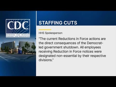 Former CDC senior managers warn the agency is unable to protect the public due to staffing cuts
