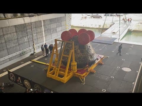 NASA's Orion capsule arrives in San Diego after historic mission