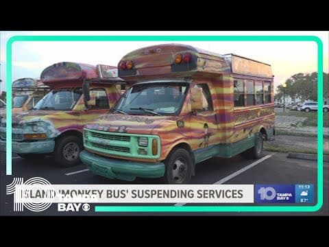 Service suspended for Anna Maria Island's "Monkey Bus" after insurance spike