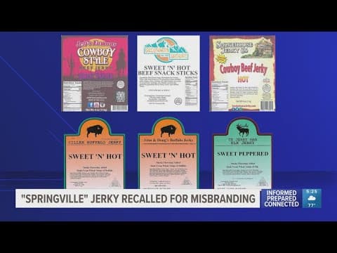 More than 15,000 pounds of jerky recalled over undeclared fish allergen