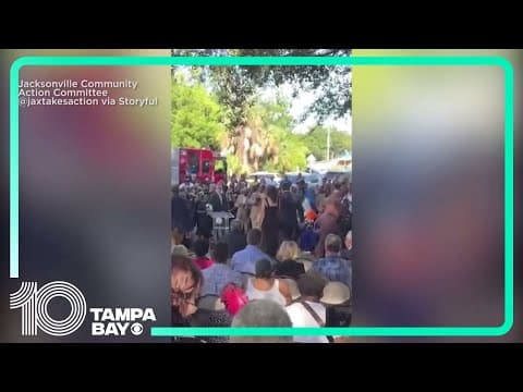 Florida Governor DeSantis booed at vigil after racist killings in Jacksonville