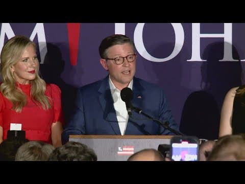 Speaker of the House Mike Johnson says he feels very confident in maintaining control of the House o