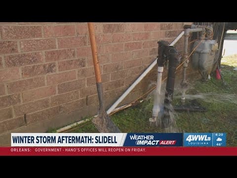 Slidell resident's pipes burst during winter storm