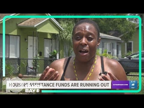 Tampa Bay area funds are running low on housing assistance