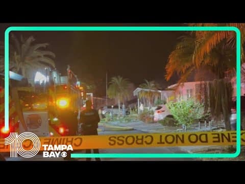 Clearwater plane crash: Firefighters work to put out fire