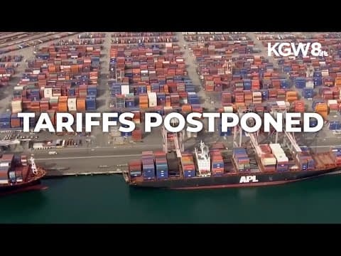 Trump delays tariffs to Mexico, Canada for one month