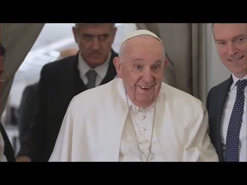 Pope speaks publicly for the first time since diagnosis