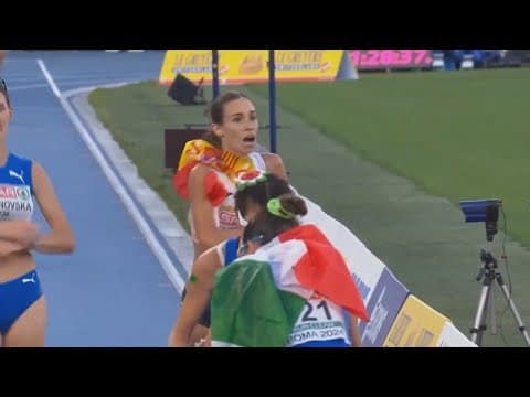 Woman loses race by celebrating too early