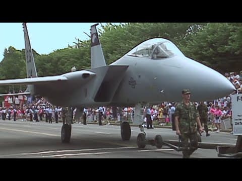 Military parade held in DC, coincides with Trump's birthday