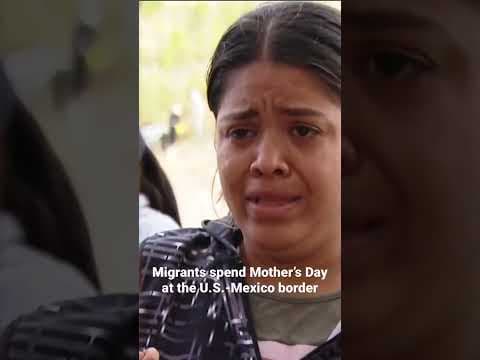 Migrant mothers spent Mother's Day hoping for asylum beyond the U.S.-Mexico border wall