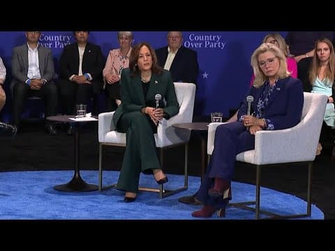 Kamala Harris, Liz Cheney participate in moderated conversation in Brookfield, WI (Oct. 21, 2024)