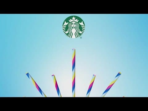 Starbucks giving away reusable straws for cold handcrafted drinks