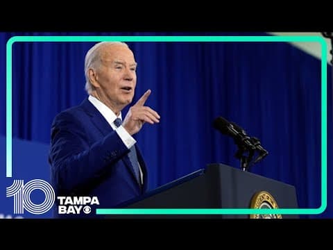 President Biden talks about democracy and freedom in Normandy