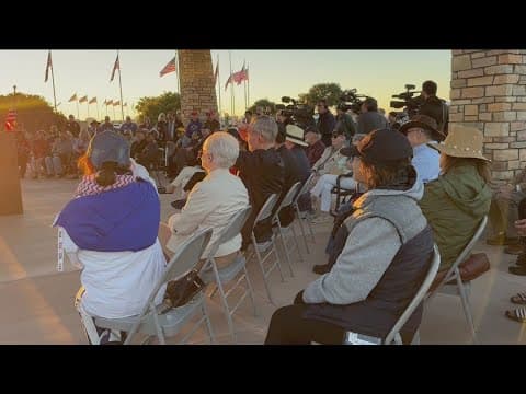 Dozens of Vietnam veterans honored at sunset ceremony Veterans Day weekend
