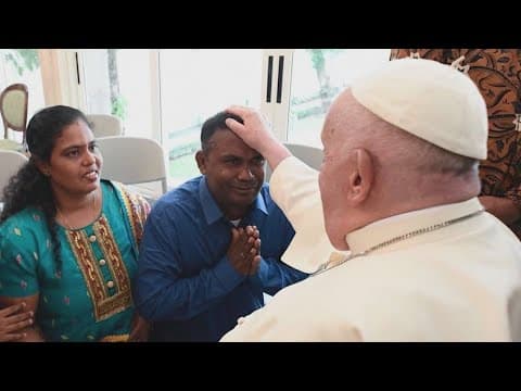 Pope Francis arrives in Jakarta for a tour of Asia