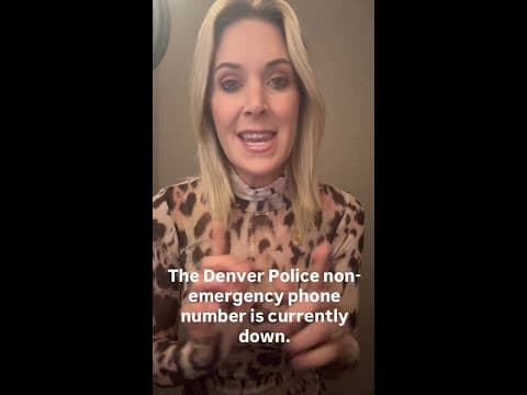 Denver Police non-emergency number down Wednesday morning