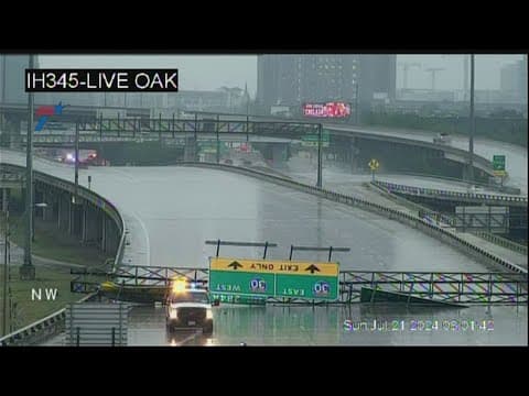 Traffic Alert: Raods closed, 4 firefighters injured after firetruck falls from major highway