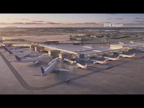 DFW Airport expansion plans include new gates, new parking garage, and more restaurants