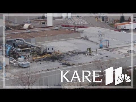 Fire rages at Eagan recycling facility on Sunday morning