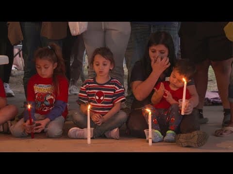 Community unites in vigil for 5-year-old boy hit and killed by school bus
