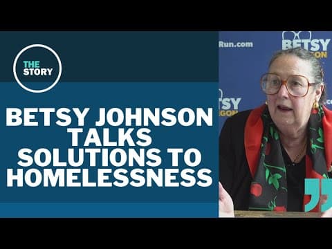 Unaffiliated candidate Betsy Johnson describes her plan for homelessness if elected Oregon governor