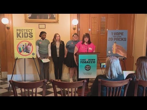 Ohio high schoolers urge lawmakers to ban flavored tobacco products amid rising teen vaping rates