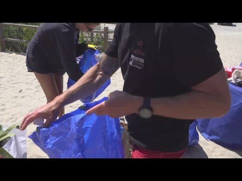 Volunteers remove more than 2.6k pounds of trash from San Diego beaches after Fourth of July