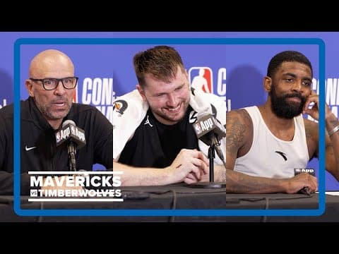 Mavericks vs. Timberwolves postgame press conference: Luka Doncic, Jason Kidd, Kyrie Irving