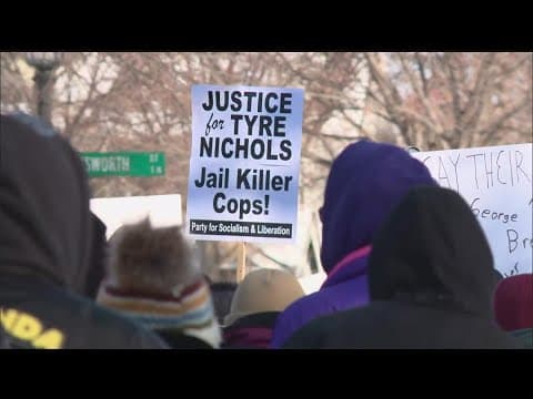 Hundreds march against police brutality at Governor's Mansion