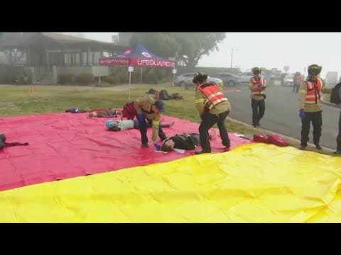 San Diego tests emergency response with simulated mid-air plane collision drill
