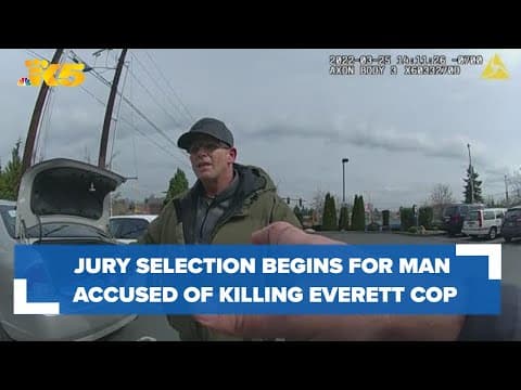 Jury selection starts in trial of man accused of killing an Everett police officer