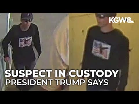 Trump says Charlie Kirk shooting suspect has been arrested