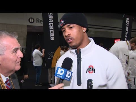 Sonny Styles | Ohio State Media Day at CFP National Championship in Atlanta