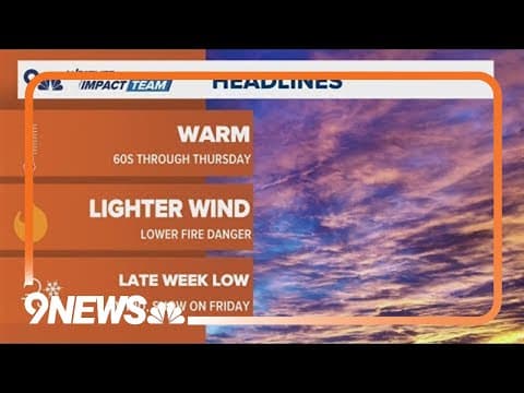 Latest forecast | Denver enjoys mild weather before weekend windstorm hits