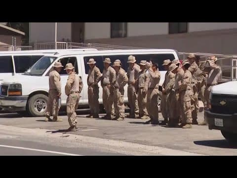 Camp Pendleton Marines deployed at the Campo Border Patrol Station