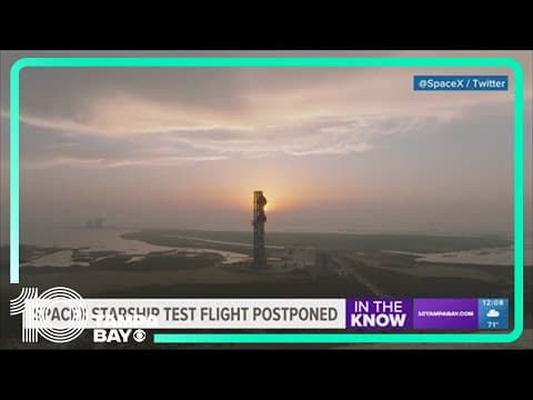 SpaceX scrubs Monday launch attempt of Starship rocket