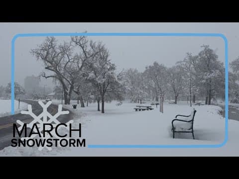Colorado park photos before and during the winter storm