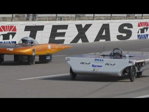 Students compete in Solar Car Challenge at Texas Motor Speedway