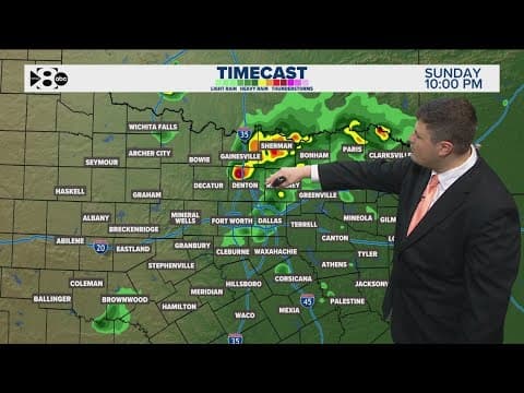 DFW Weather: Lower risk of severe weather Sunday, but storm chances remain