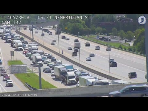 Spring Mill Road over I-465 closed for several days after truck hits bridge