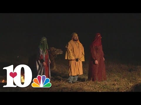 Drive-thru nativity at Little Ponderosa Zoo