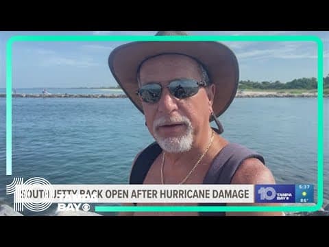 South Jetty back open in Venice after hurricane damage