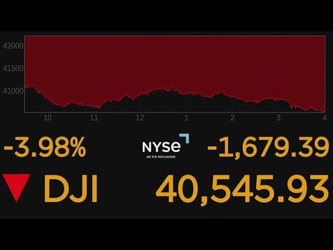Stocks drop on Wall Street after Trump's new tariff plan