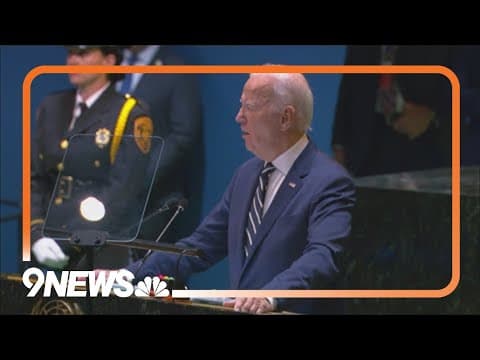Biden speaks at United Nations for the last time